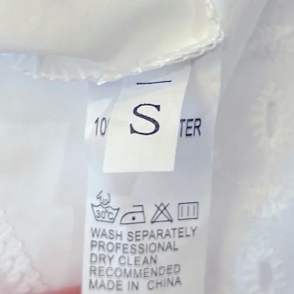 Pink Lily Ruffle Lace Romper Dress White Size Small - Picture 8 of 10